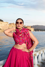 Pink Color Designer Silk lehenga Choli