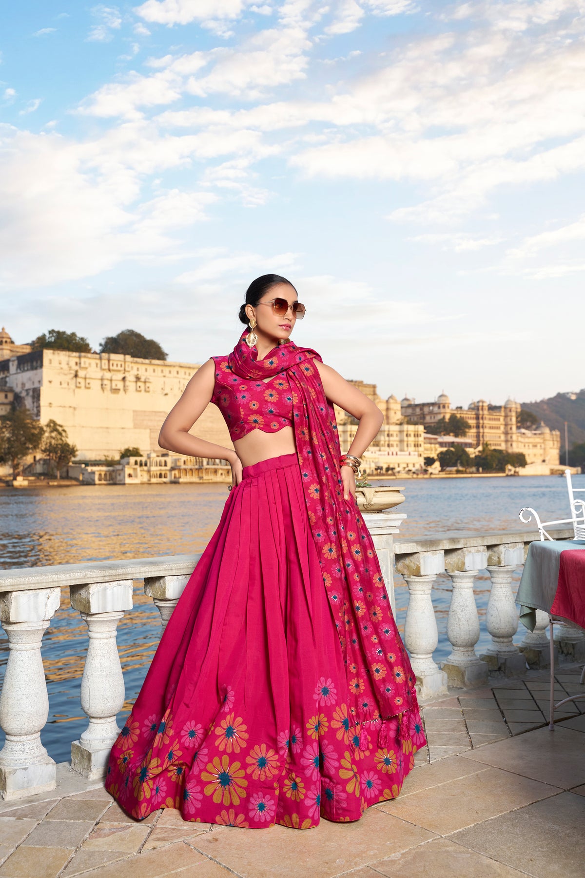Pink Color Designer Silk lehenga Choli