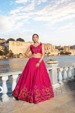 Pink Color Designer Silk lehenga Choli