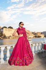 Pink Color Designer Silk lehenga Choli