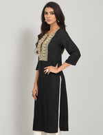 Buy Black Kurta Online - Joshindia