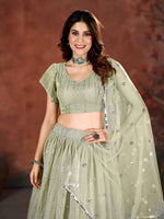 Buy Floral Net Lehenga Online In India - Joshindia