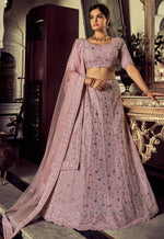 Buy Amazing Designer Mauve Color Lehenga Choli For Elegant Look - Joshindia