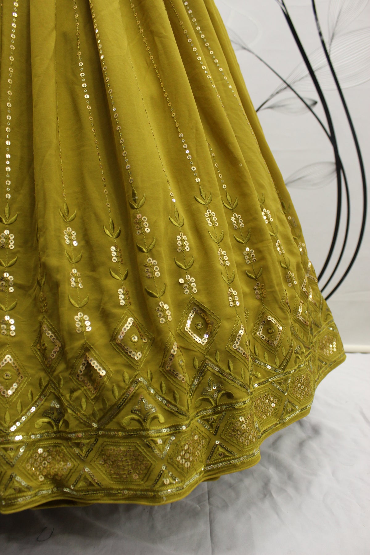 Buy Mustard Lehenga Designs Online at Best Prices - Joshindia