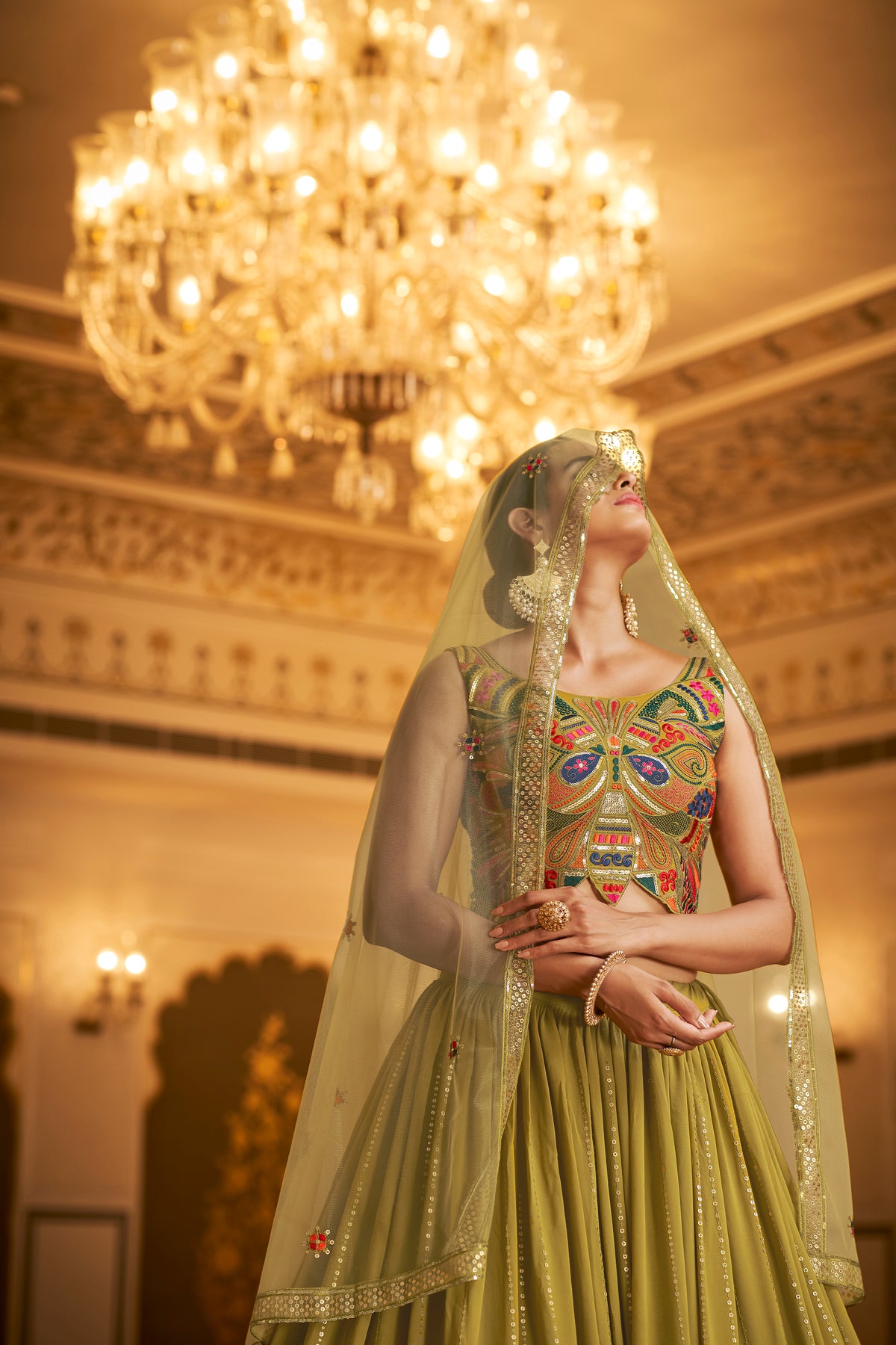 Buy Mustard Lehenga Designs Online at Best Prices - Joshindia