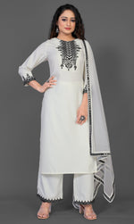 Buy Beautiful Designer White Color Kurta Set For Women - Joshindia