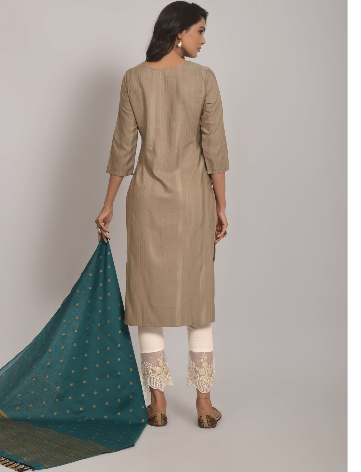 Buy Trendy Chiku Color Kurti Online in India - Joshindia