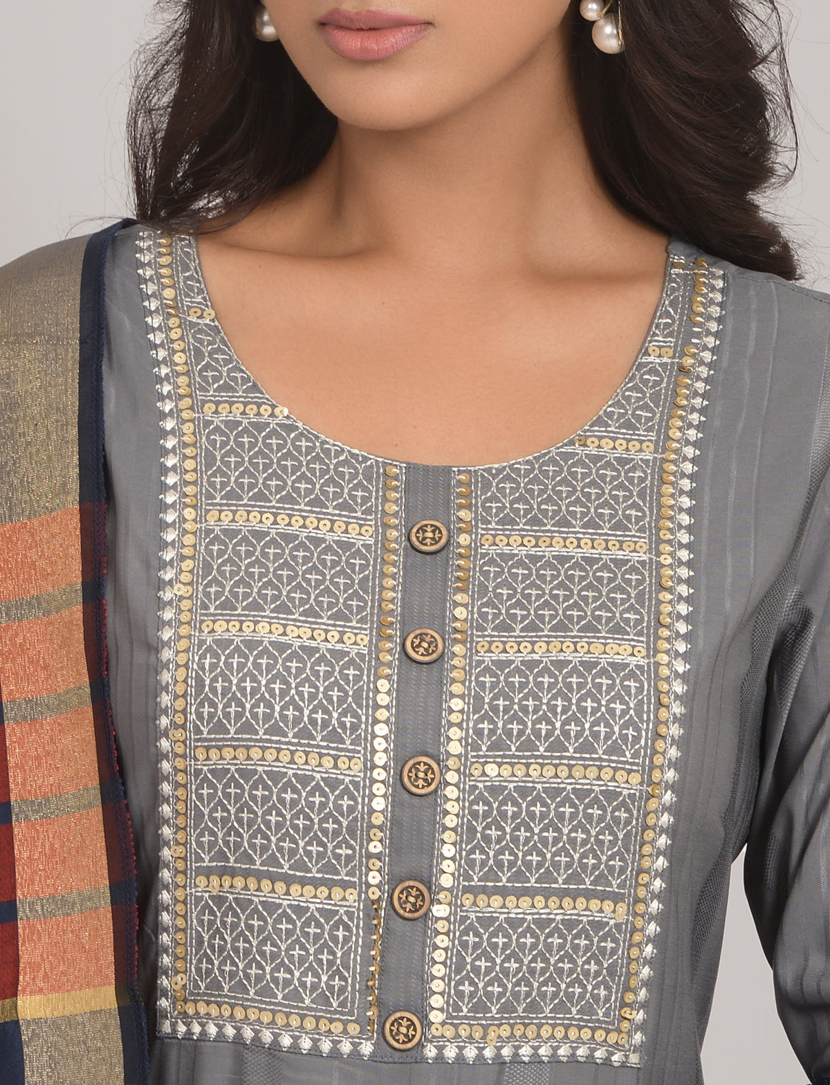 Buy Trendy Grey Kurtas Online in India - Joshindia