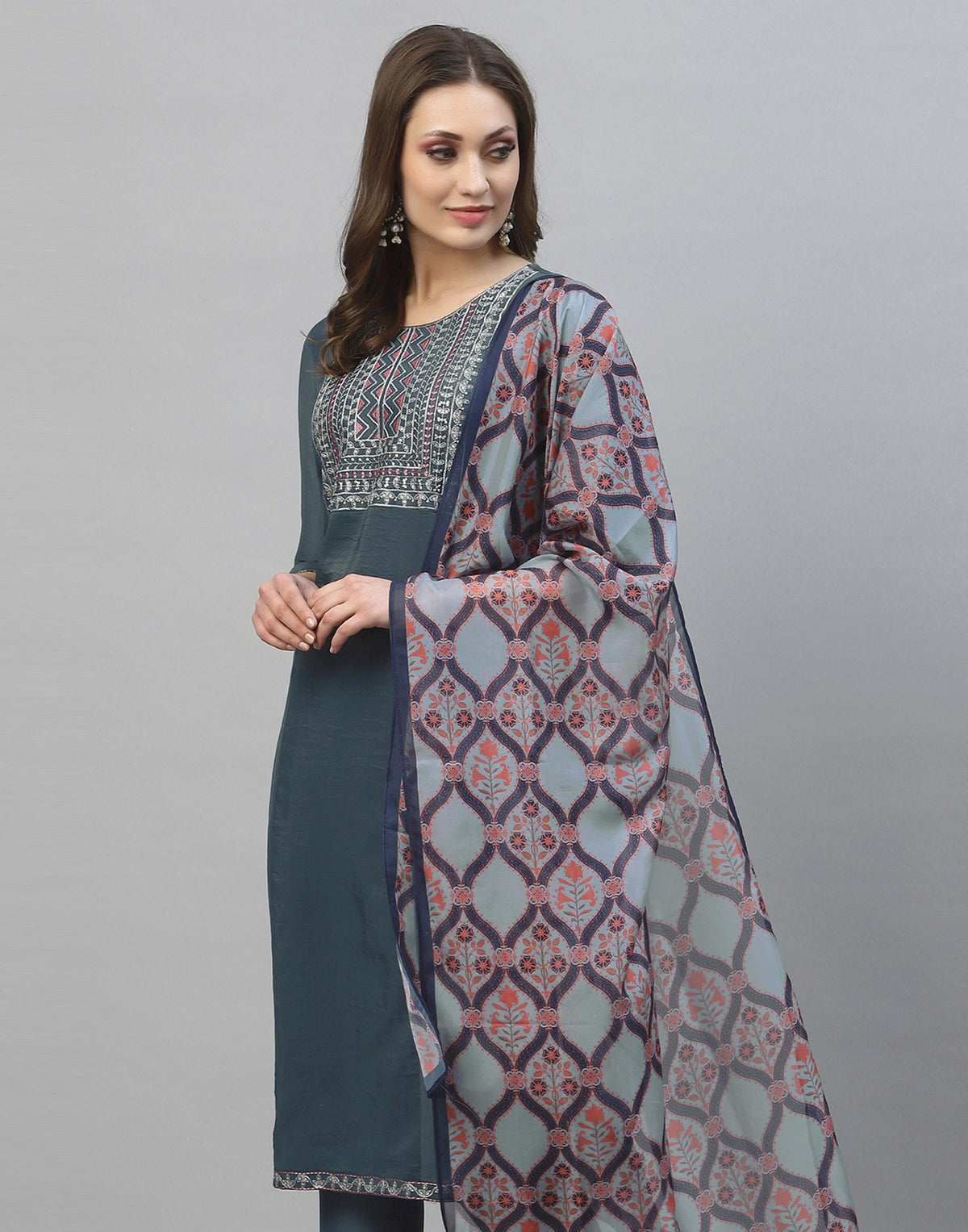 Buy Trendy Grey Kurtas Online in India - Joshindia