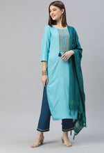 Buy Sky Blue Kurtis Online In India At Best Price - Joshindia