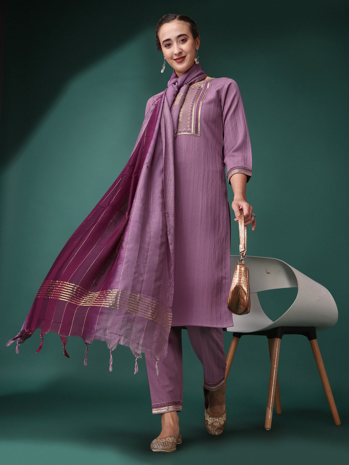 Buy Trendy Purple Kurtas Online in India - Joshindia