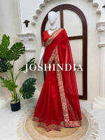 Red Designer Bridal Saree