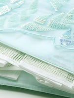 Light Blue Sequins Embroidered Lehenga Choli with Net Dupatta