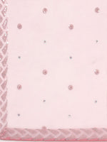 Light Pink Sequins Designer Embroidered Lehenga Choli with Net Dupatta