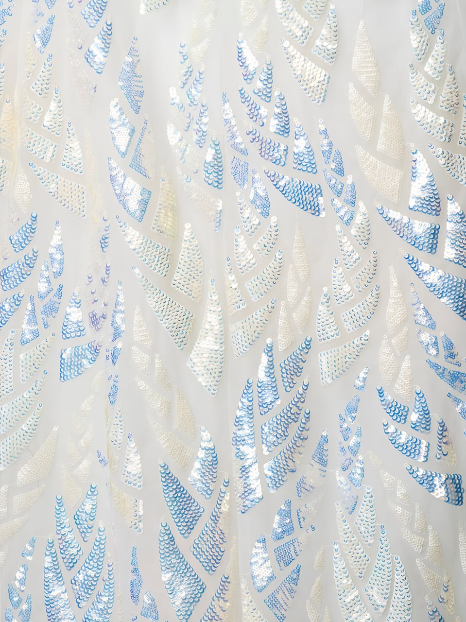 White Sequins Designer Embroidered Lehenga Choli with Net Dupatta