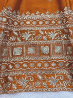 Orange Designer Embroidery Wedding Wear Lehenga Choli for Women