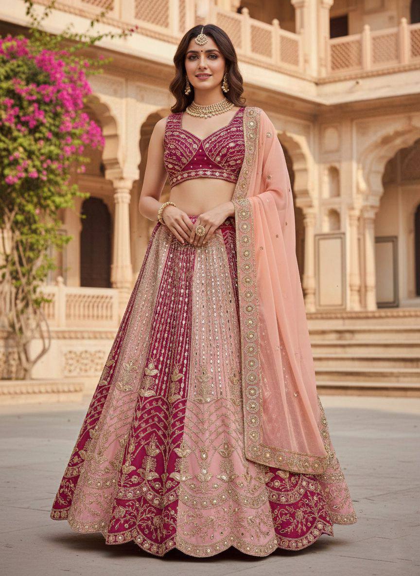 Designer Fox Georgette Wedding Wear Lehenga Choli