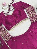 Purple Designer Lehenga for Women Thread & Sequence Work Bridal Wear