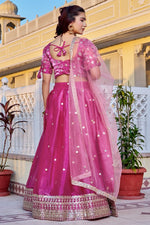 Pink Lehenga Choli Set with Heavy EmbroideryDesigner Festive & Wedding Wear