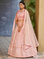 baby Pink Color Embroidered Designer Lehenga Choli