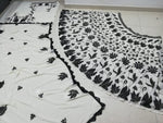 Black And White Floral Lehenga Set - Joshindia