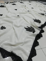 Black And White Floral Lehenga Set - Joshindia