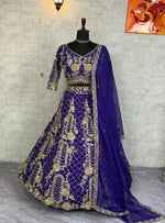 Premium Soft Net Lehenga Choli with Sequins Coding Work