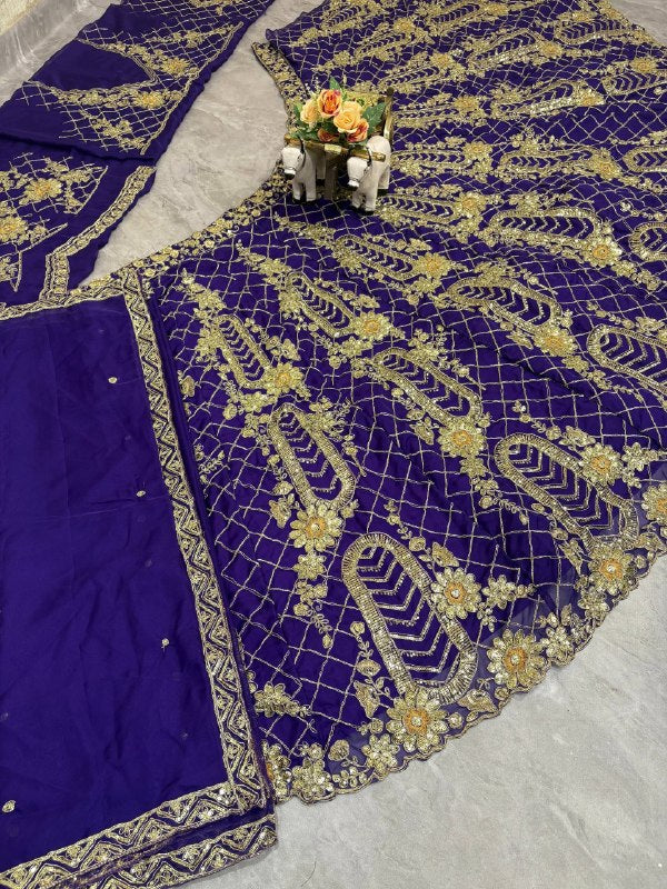 Premium Soft Net Lehenga Choli with Sequins Coding Work