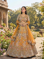 Yellow Color Designer Embroidery Lehenga Choli