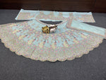 Sky Blue Color Designer Embroidery Lehenga Choli