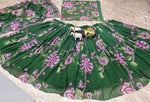 Green Premium Faux Georgette Lehenga Choli