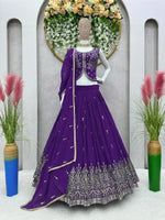trending purple peplum Lehngha with Dupata - JOSHINDIA - Joshindia