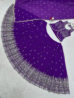trending purple peplum Lehngha with Dupata - JOSHINDIA - Joshindia