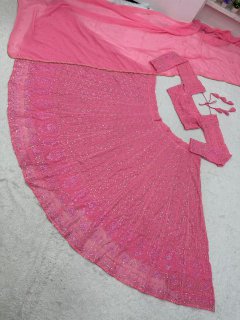 Barbie Lucknowi Lehngha choli with Dupata-JOSHINDIA - Joshindia