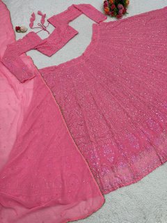 Barbie Lucknowi Lehngha choli with Dupata-JOSHINDIA - Joshindia