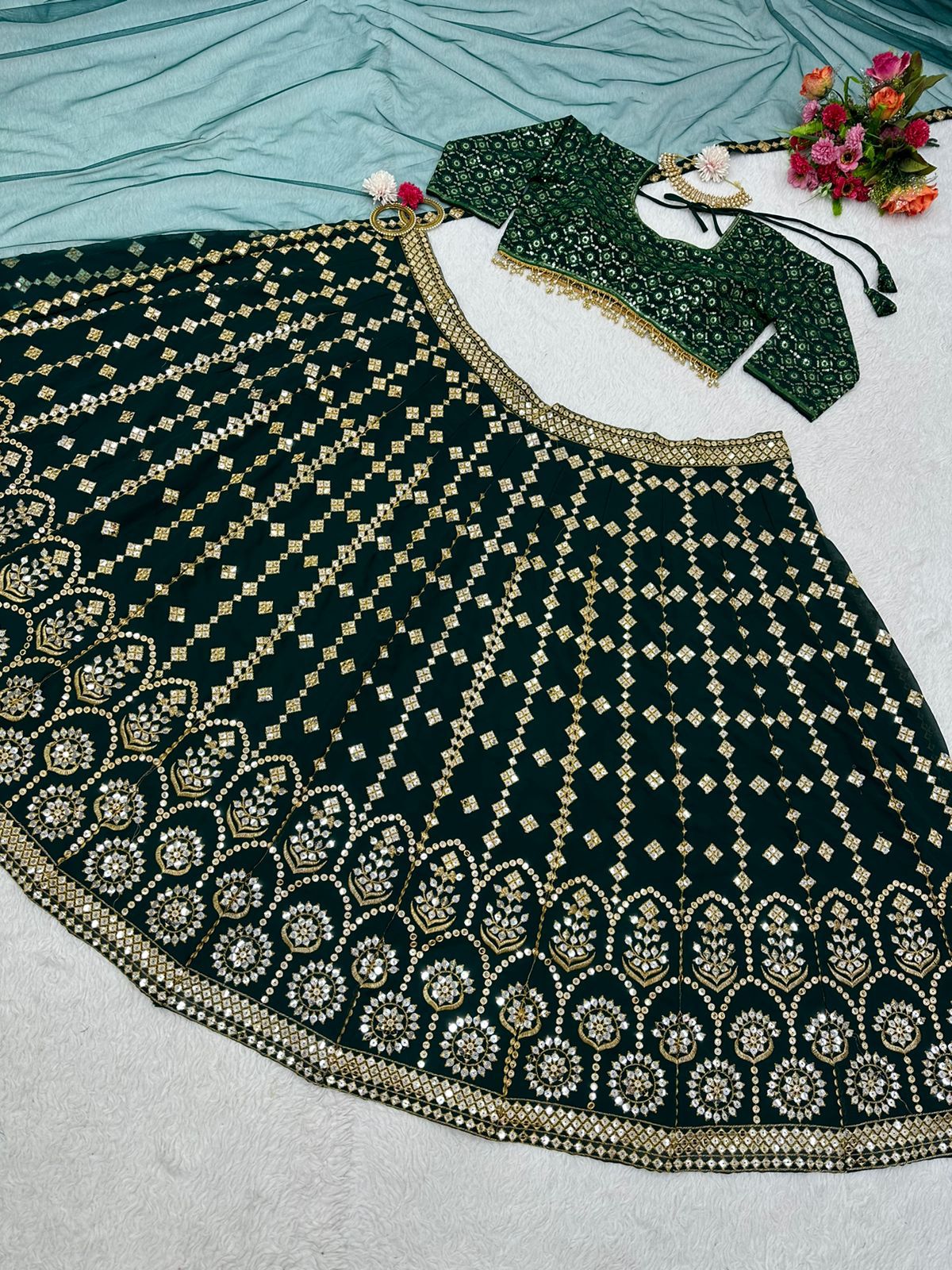 Buy Trending Lehngha choli with Dupata - JOSHINDIA - Joshindia