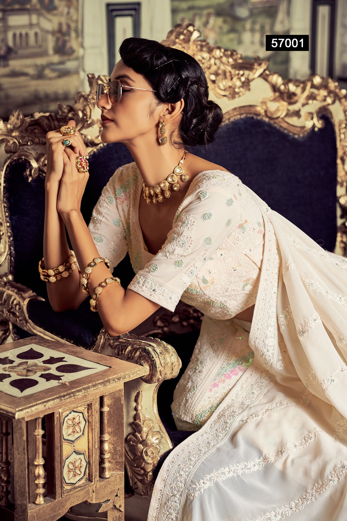 Buy Most Trending Designer White Color Lehenga Choli For Bridal Look - Joshindia