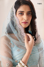 Premium Turquoise Blue Color Heavy Designer Lehenga Choli Buy Online - Joshindia