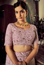 Buy Amazing Designer Mauve Color Lehenga Choli For Elegant Look - Joshindia