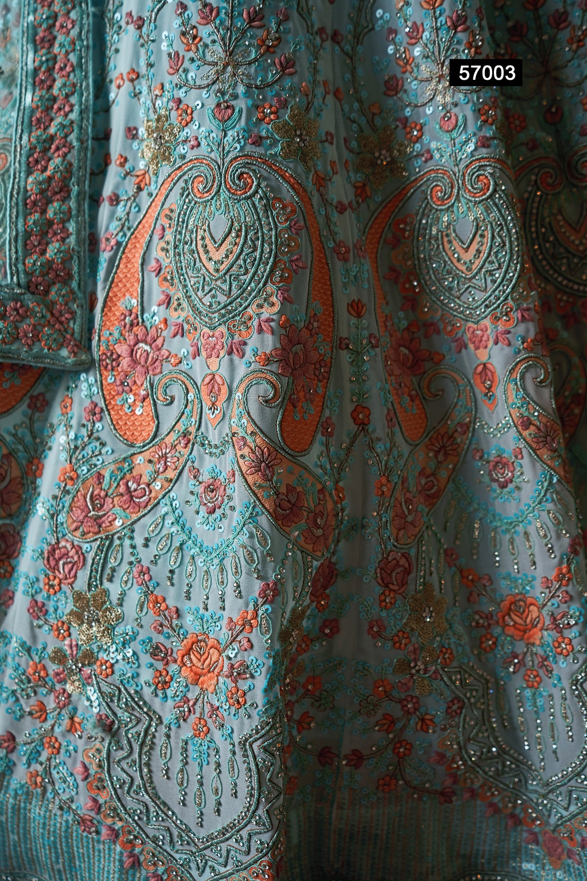 Buy Beautiful Heavy Designer Turquoise Color Lehenga Choli For Reception Look - Joshindia