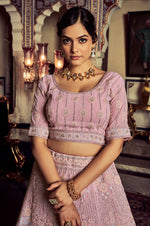 Buy Latest Indian Designer Pink Lehenga Cholis Online - Joshindia