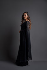 Buy Black Sequin Saree online at Best Prices in India - Joshindia