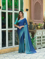 Blue Saree - Shop Latest Blue Color Designer Saree Online - Joshindia