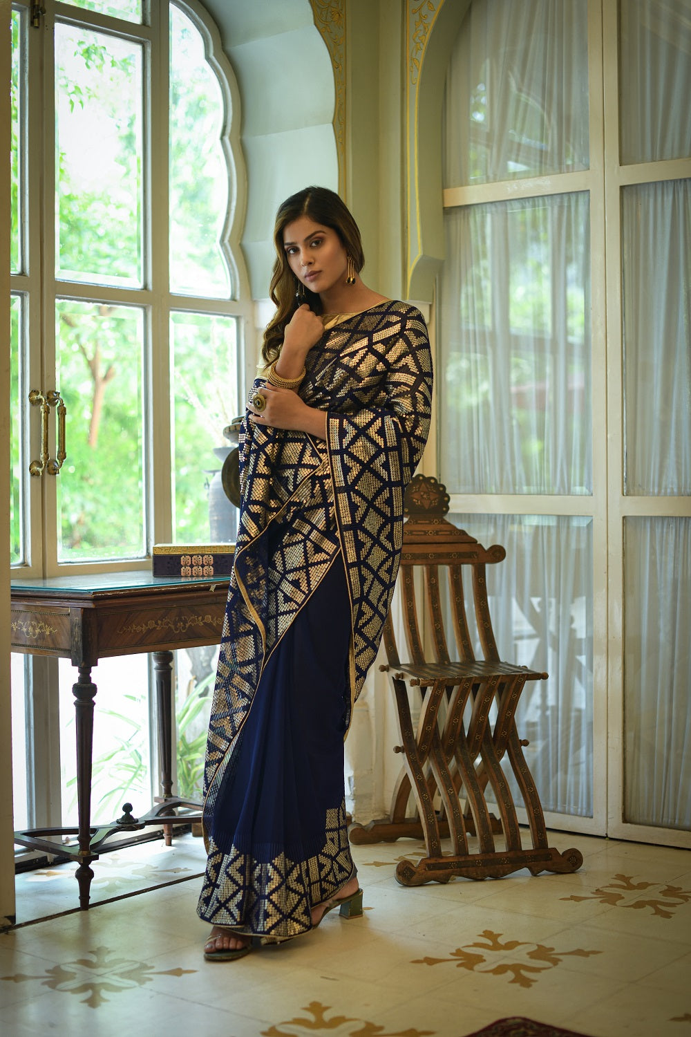 Buy Trendy Blue Saree Online in India - JOSHINDIA - Joshindia