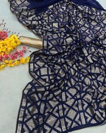 Buy Trendy Blue Saree Online in India - JOSHINDIA - Joshindia