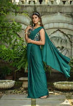 Buy Trendy Green Saree Online in India - JOSHINDIA - Joshindia