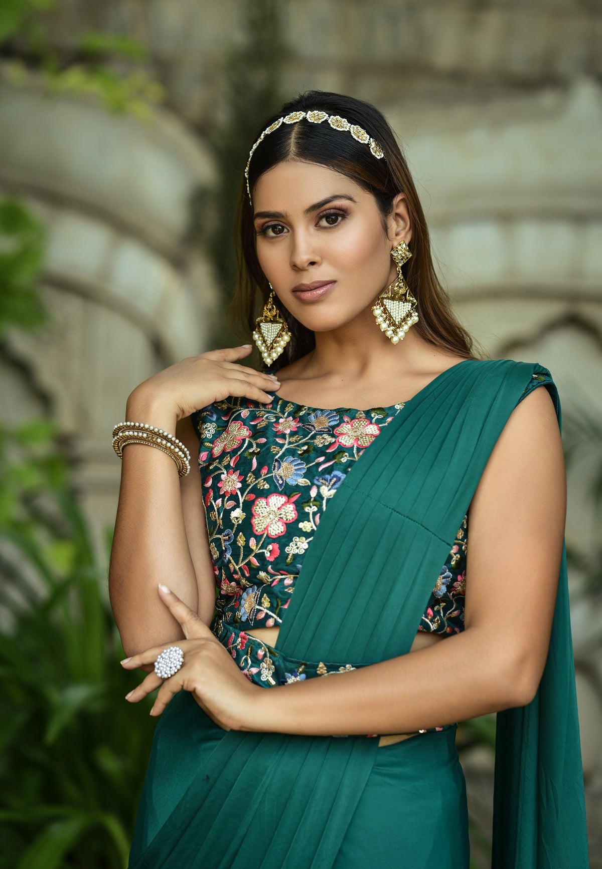 Buy Trendy Green Saree Online in India - JOSHINDIA - Joshindia