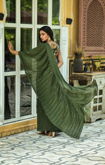 Buy Trendy Green Saree Online in India - Joshindia - Joshindia