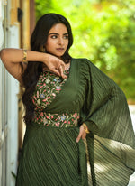 Buy Trendy Green Saree Online in India - Joshindia - Joshindia