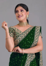 Green Saree - Buy Latest Green Colour Sarees Online - Joshindia